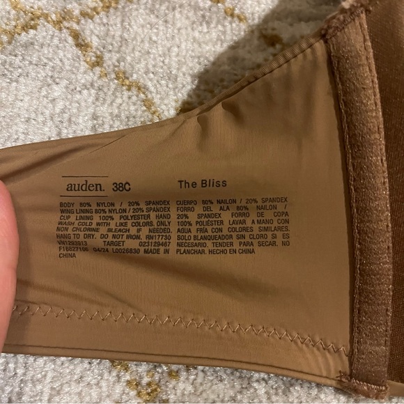 Auden The Bliss 38C Bra Lot 2 Wireless Convertible Racer Back Black Brown - Picture 4 of 5